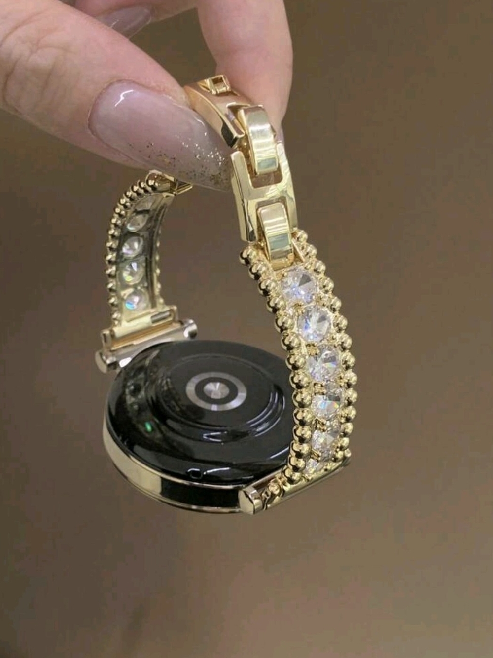 SmartWatch Band Gold Crystal Accent Smartwatch Band  Women's Jewelry Strap